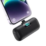 Mini Power Bank für iPhone 5000mAh, Upgrade 15W PD 3.0A Schnellladung, Leicht-Kompakt Powerbank LCD Display Akkupack Kompatibel mit iPhone 14/14 Pro Max/13/13 Pro Max/12/12 Pro/11/XR/X/8/7/6 und mehr