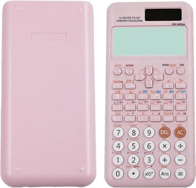 Wissenschaftlicher Taschenrechner, kompatibel mit FC-991ES Plus – 2. Auflage Wissenschaftlicher Taschenrechner mit 417 Funktionen für Schulbedarf, Schüler, Lehrer, Büro, Zuhause, Rosa
