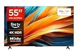 TCL 55PF650 55-Zoll 4K Ultra HD, HDR TV, Smart LED Fire TV (Dolby Vision, Dolby Atmos, DTS, HDR 10, Alexa integriert, Airplay2, Miracast)