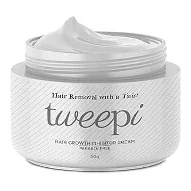 Tweepi Hair Growth Inhibitor | Anti Haarwuchs Creme - Dauerhafte Haarentfernung für Körper und Gesicht - Moderne Ameisenei-Creme- Parabenfreie Haar - MADE IN UK- 50g - Parabenfrei
