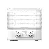 MeYuxg Dörrautomat, Dörrgerät mit 5 Etagen Abnehmbare, 48 Stunden Super Long Timer, 160W Dehydrator mit Temperaturregler 35-70°C, Dörrapparat für Lebensmittel Fleisch Gemüse Obst Trockner, BPA Frei