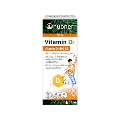 Vitamin D3 Tropfen | Sonnenvitamin D zur Unterstützung des Immunsystems und für den Knochenstoffwechsel im Körper | Einfache Anwendung | 10 ml