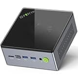 GMKtec Mini PC de jeu M7 Dual LAN 2,5 Gbps AMD Ryzen 7 6850H Ordinateur de Bureau, 16 Go DDR5 Double Canal (8 Go * 2) 512 Go PCIe4.0 SSD, USB4.0, HDMI, DP, USB-C, WiFi 6E, BT 5.2