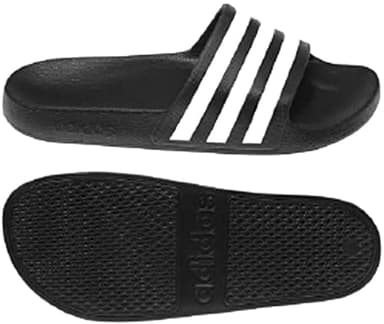adidas 3 Stripes Adilette Badelatschen (schwarz, EU Schuhgrößensystem, Erwachsene, Numerisch, M, 42)