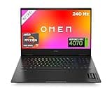 HP Omen Gaming Laptop | 16,1" QHD 240Hz Display | AMD Ryzen 7-7840HS | 32 GB DDR5 RAM | 1 TB SSD | NVIDIA GeForce RTX 4070 | Windows 11 Home | QWERTZ | schwarz