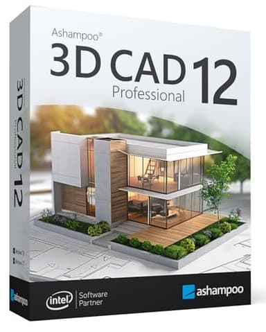 3D CAD 12 Professional - Profi-Software für Hausbau-Planung in 3D und 2D mit Elektroplanung für Win 11, 10