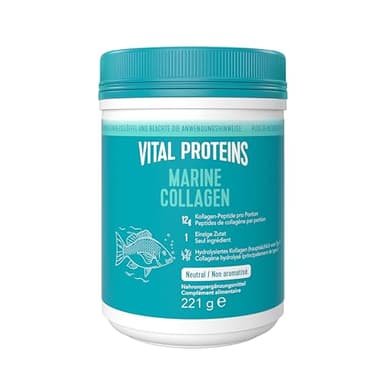 Vital Proteins Marine Collagen 221g – Fisch-Kollagen-Peptide – schöne Haut, Haare & Nägel – geschmacksneutrales Kollagenpulver – hydrolysiertes Meereskollagen Typ 1 & 3