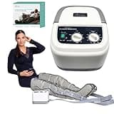 Edicare, Lymphdrainage Gerät, für Beine, Füße, Arme und Unterleib, Massagegerät, Einfaches Einstellbar und Anwendung, 6 Luftkammern, professionelle Wirksamkeit (Gerät und Beinschlaufen)
