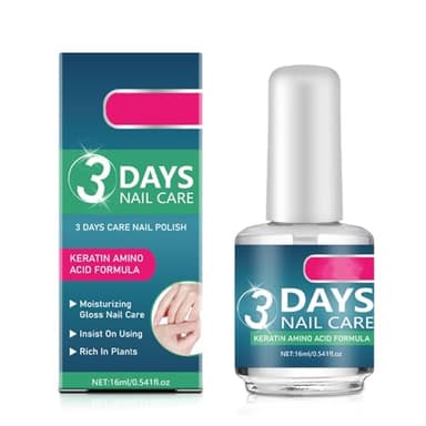 Keratin & klares Nagellack Schnelltrockner Transparent |16 ML | Konzentrierter Nägel-Conditioner | Nagelhärter für stärkere und gesündere Nägel | Stärkere Nägel | Einfache Anwendung (1)