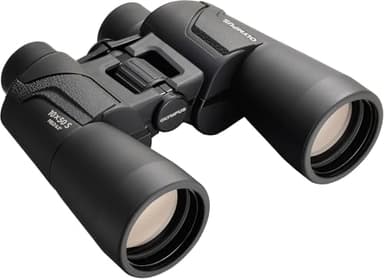 Olympus Fernglas 10x50 S mit Trageriemen, Tasche und 15 Jahre Herstellergarantie. Klare Bilder, natürliche Farben, breites Sichtfeld, leichtgewichtig - ideal für Naturbeobachtung, Sport und Konzerte