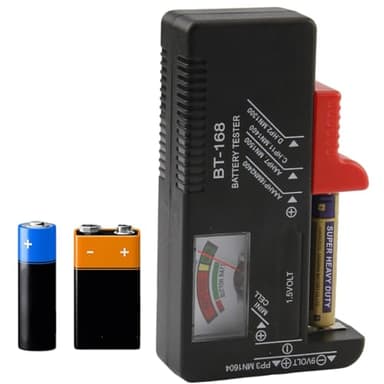 Multi Size Batterietester Batterie Tester für AA, AAA, C, D, 9V & 1.5V Knopfzellen, Digitaler Batterie Tester, Präzises Batterie Messgerät für Haushalt,Fabrik & Profi