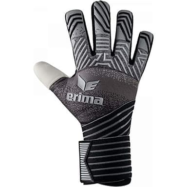 Erima Unisex Erwachsene FLEX RD Pro Torwarthandschuhe (7222002), schwarz/grau/weiß, 8