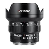 7artisans MF 7,5 mm F3.5 APS-C 205° Ultra Weitwinkel Manuelles Fischaugenobjektiv, kompatibel mit Canon EF DSLR Objektiv für 80D 200D Schwarz
