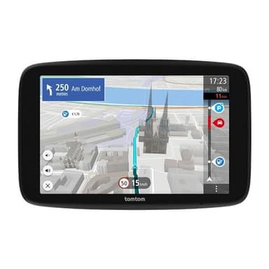 TomTom Pkw-Navi GO Navigator (extra großes 7-Zoll-Display, Stauvermeidung Dank TomTom Traffic, Karten von Europa, Wi-Fi-Updates, Premium Services, einzigartige Magnethalterung)