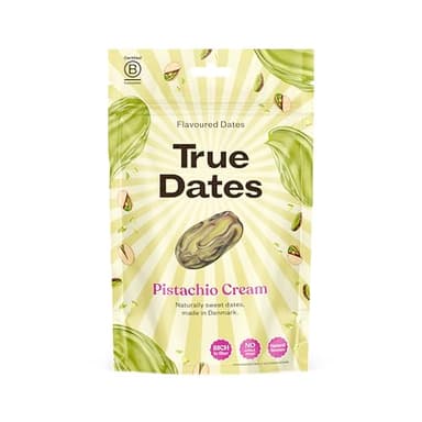 True Dates - Pistachio Cream | natürlich aromatisierte Datteln | Pistaziencreme | 100 g