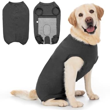 Cyponpy Hundebody Nach Op Medizinischer Body für Hunde Kastration Hündin Rüde Operationsbody Hund Body Nach Op Hund Shirt Leckschutz Wundschutzanzug für Hunde Einteiler Schlafanzug Klein Mittel Groß