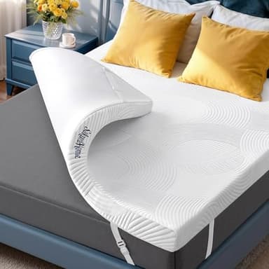 SakuraHome Matratzentopper 140x200cm - H3/H4 Gel Memory-Schaum Matratzen Topper, ca. 8cm Höhe, für Boxspringbett Schlafsofa,CertiPUR-US & Öko-Tex Zertifiziert