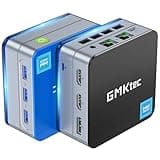GMKtec Mini PC G2 Plus Mini PC Windows 11 Pro, Intel Twin Lake N150(bis zu 3,6 GHz), 12 GB DDR5 512 GB M.2 SSD Desktop Mini Computer mit 4K HDMI/2x LAN/USB3.2 /WiFi 6, BT5.2 Für Büro Heimkino Heim