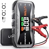 UTRAI Starthilfe Powerbank für Pkw 6000A, 65W Schnellladung Auto Starthilfe Powerbank, 27000mAh Jump Starter Auto für All Benzin und 12.0L Dieselmotor, Starthilfe mit LED Taschenlampe, 160WDC-Ausgang