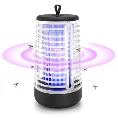 AILEDA Insektenvernichter im Freien, elektrische Mückenlampen, raffinierte Netze und integrierte Außenbeleuchtung, integrierter Mückenschutz