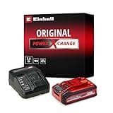Original Einhell Starter Kit 3,0 Ah PLUS Akku und Ladegerät Power X-Change (Li-Ion, 18 V, 60 min Ladezeit, passend für alle Power X-Change Geräte)