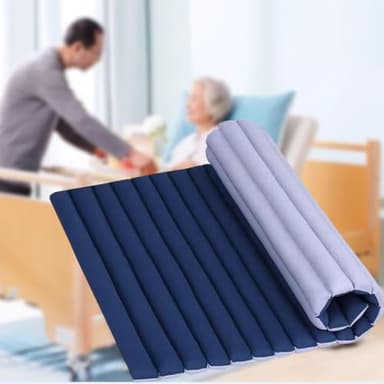 Generisch Anti-Dekubitus-Matratze Druckmatratze Gegen Wundliegen, Atmungsaktives Steißbeinkissen Für ältere Menschen Zur Vorbeugung Von Geschwüren Für Krankenhaus, Rollstuhl, Zuhause,Blue b,90×70cm