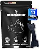 Ellicit® Nasenpflaster Schwarz, 30er Pack Premium Nasenstrips, gegen Schnarchen, Extra Halt für Sport & bessere Schlafqualität, besser Atmen bei verstopfter Nase, Nasal Strips [Universalgröße]