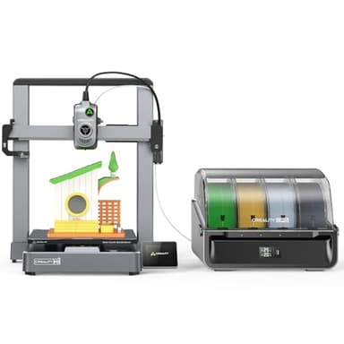 Creality Hi Combo (A) 3D-Drucker Mehrfarbig mit CFS, automatischem Filamentladen, feuchtigkeitsgeschützter Filamentaufbewahrung, Kamera, 500 mm/s, Druckgröße 260×260×300 mm
