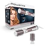 Rowenta Brush Activ Premium Care rotierende Warmluftbürste, mit Naturborsten, Kaschmir-Keratin- und Arganöl-Beschichtung, 2 Bürstaufsätze inklusive, 3 Stufen, Föhnbürste, weiß/kupfer, CF9540