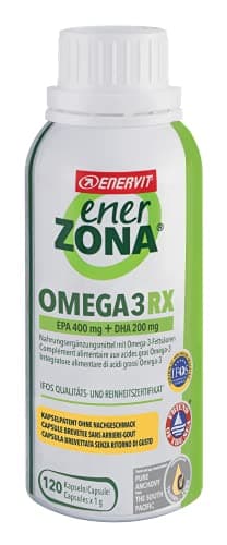 Enerzona Omega3 RX 120 Kaps. | Hochdosiert EPA + DHA | IFOS Zertifikat | Friend Of The Sea-Zertifikat | ORIVO-Zertifikat | Entericare-Technologie: Spezielle Verkapselung