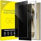JETech Sichtschutz für Samsung Galaxy S24 Ultra 5G 6,8 Zoll, Anti-Spähen Gehärtetes Glas Schutzfolie mit Einfaches Installationswerkzeug, Fingerabdruck Entsperren Kompatibel, 2 Stück