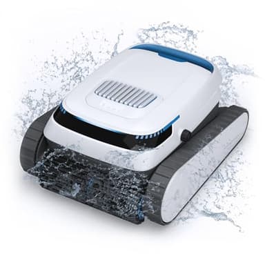 AIRROBO Poolroboter, Poolsauger Akku Kabelloser, Poolroboter Boden und Wand, Wasserlinie, Intelligenten Navigation, 120 Minuten Laufzeit, Wandklettern, Poolreiniger für Pools bis zu 170㎡, PC10