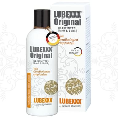 LUBEXXX Original Gleitmittel 150ml. Sehr ergiebig, nicht klebrig, langanhaltende Gleitfähigkeit, Hautverträglichkeit Test Sehr Gut 03/2024, wasserlöslich, gefühlsecht, Qualitätsprodukt Made in Germany