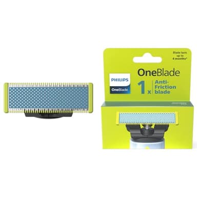 Philips OneBlade First Shave Klinge, passend für alle OneBlade und OneBlade Pro Modelle, für besonders empfindliche Haut im Gesicht, original von Philips, 1er-Pack (Modell QP215/50)