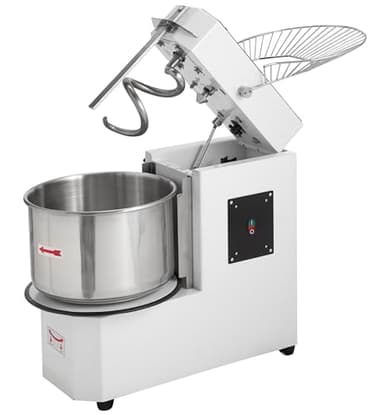 GastroHero Teigknetmaschine 20L I Teig kneten Maschine 8 kg Kapazität I Spiralkneter für Pizzateig Brot I Edelstahl Teigmaschine I Profi-Knetmaschine Gastronomie