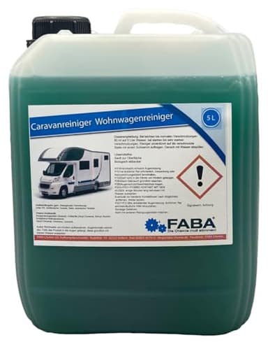 FABA Caravanreiniger Wohnwagenreiniger Wohnmobilreiniger Konzentrat 5 Liter