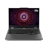 Lenovo LOQ Gaming Laptop | 15.6" Full HD 16:9 Display | 144Hz | AMD Ryzen 7 7435HS | 16GB RAM | 512GB SSD | NVIDIA GeForce RTX4050 | QWERTZ | Free DOS | grau | AI Chip LA1