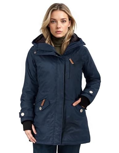 berydale Winterjacke Damen Parka I Warme Übergangsjacke Damen I Atmungsaktiv, Wind- und Wasserdicht I Wintermantel mit Thermowattierung