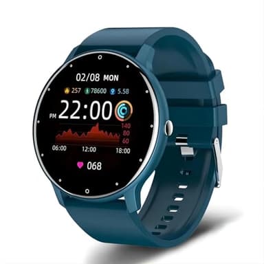 FOGOIN VitalPulse Watch Gesund Pur - Intelligente Gesundheitsuhr mit EKG & Blutdruck Monitor, Schlafanalyse, SpO2, Sportmodi, IP67 wasserdicht, 7 Tage Akku für Android iOS (Blau)