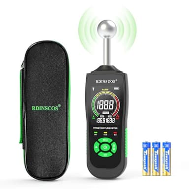 Feuchtigkeitsmessgerät Wand RDINSCOS Feuchtemessgerät Mauerwerk Feuchtigkeitsmesser Wand für Wände Holz cm Messgerät Estrich Beton Gips Baustoffen Kellerwände (Kugelform)