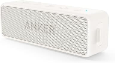 Anker soundcore 2 Bluetooth Lautsprecher, Fantastischer Sound, Enormer Bass mit Dualen Bass-Treibern, 24h Akku, Verbesserter IPX7 Wasserschutz, Kabelloser Lautsprecher für iPhone, Galaxy usw.