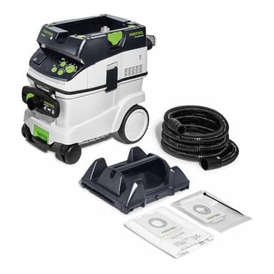 Festool Absaugmobil CTM 36 E AC-PLANEX CLEANTEC (mit High Performance Hauptfilter, Filtersack, Entsorgungssack, Saugschlauch, Verschlussschieber, Werkzeughalter PLANEX)