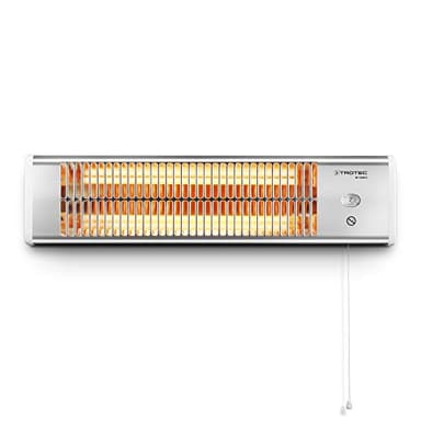 TROTEC Terassenheizstrahler Infrarot IR 1200 S – Heizleistung 600 W / 1200 W – Wandmontage