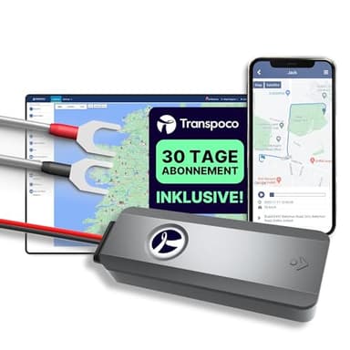 Echtzeit 4G GPS Tracker mit SIM & 30-Tage-ABO | Ortungsgerät für Autos & Flotten | 300-mAh- Backup-Akku, Geofencing & Diebstahlwarnungen | IPX5-Schutz | EU-Kundensupport (GS900)