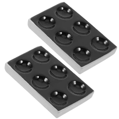 COMPUKAS 2 Stück Keramik Tüpfelplatten mit 6 Löchern Chemische Reaktionsplatten aus Porzellan für Wissenschaftliche Labor Experimente und Chemische Tests