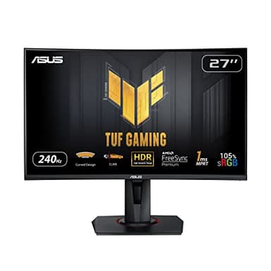 ASUS TUF Gaming VG27VQM Curved 27 Zoll Gaming Monitor (Full HD (1920x1080), 240Hz, Extreme Low Motion Blur, Adaptive-Sync, Freesync Premium, 1ms (MPRT))