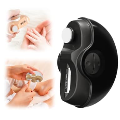 Elektrischer Nagelknipser, 2025 Neu Elektrische Nagelfeile, Dual Speed, Silent, 2 In 1 Automatischer Elektrischer Nagelknipser Mit Feilen-Funktion Für Senioren, Erwachsene Und Babys (Schwarz)