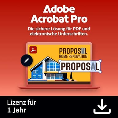 Adobe Acrobat Pro|1 Jahr| PC/Mac|Digital Download