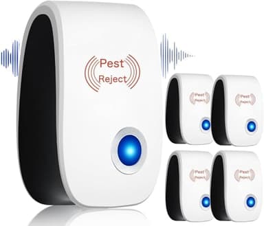 Skield Milbenstecker Reduziert Milben Effektiv, 4/8 Stück Effizientes Reduzieren von Milben Plug & Play Für Schlafzimmer & Wohnbereiche Leise Betrieb (4)