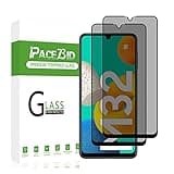 PaceBid Privacy Schutzfolie Kompatibel mit Samsung Galaxy M32 4G [2 Stück], Anti-Spy 9H Härte, Blasenfrei Privatsphäre Schutzfolie, Blickschutzfolie Gehärteter für Galaxy M32 4G